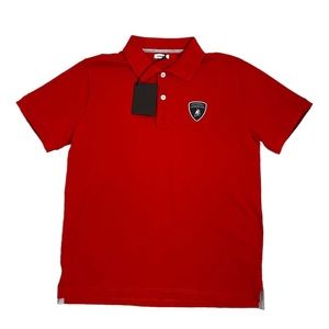 Automobili Lamborghini Polo Shirt Red